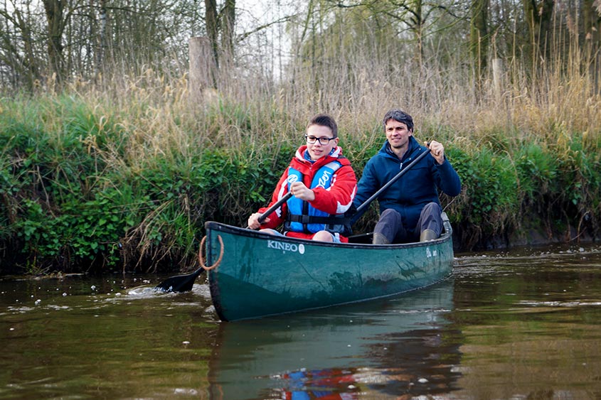 Kano huren voor op de Dommel bij Borkel
